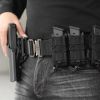Molle Mag Pouch Open-Top Pistol Mag Pouch Adjustable Mag Pouch Compatible with Various MOLLE Tactical Belts